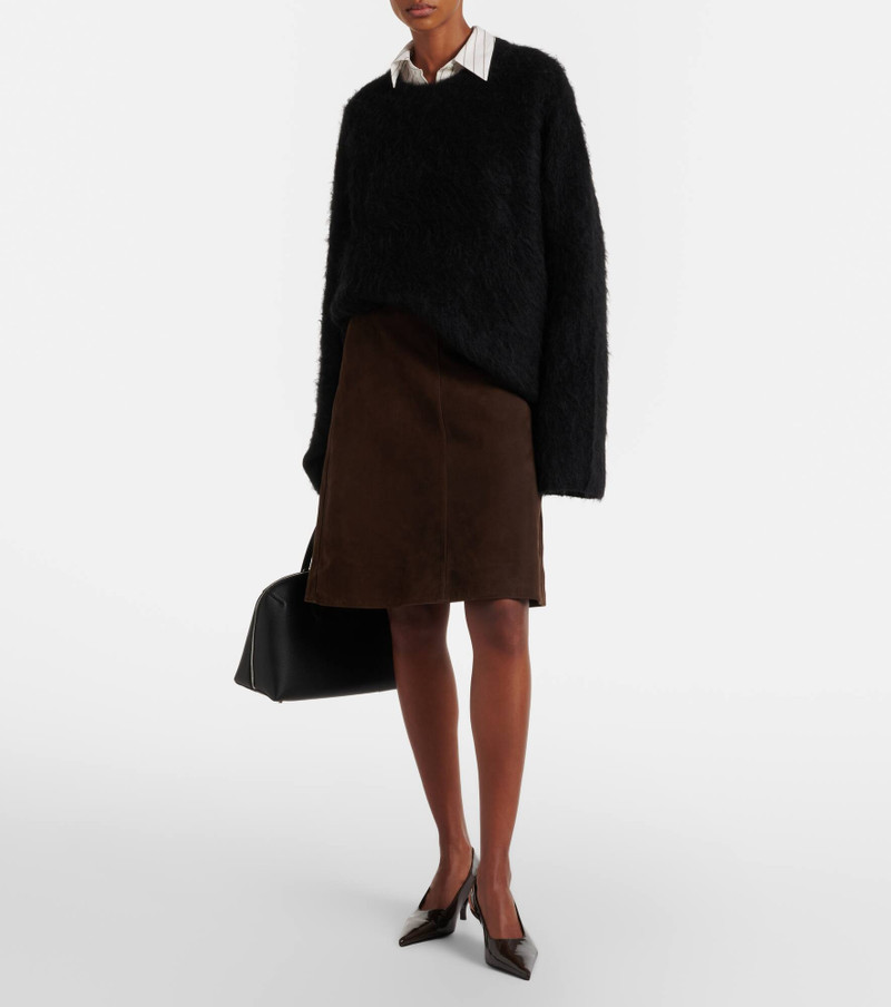 TOTEME Suede miniskirt outlook