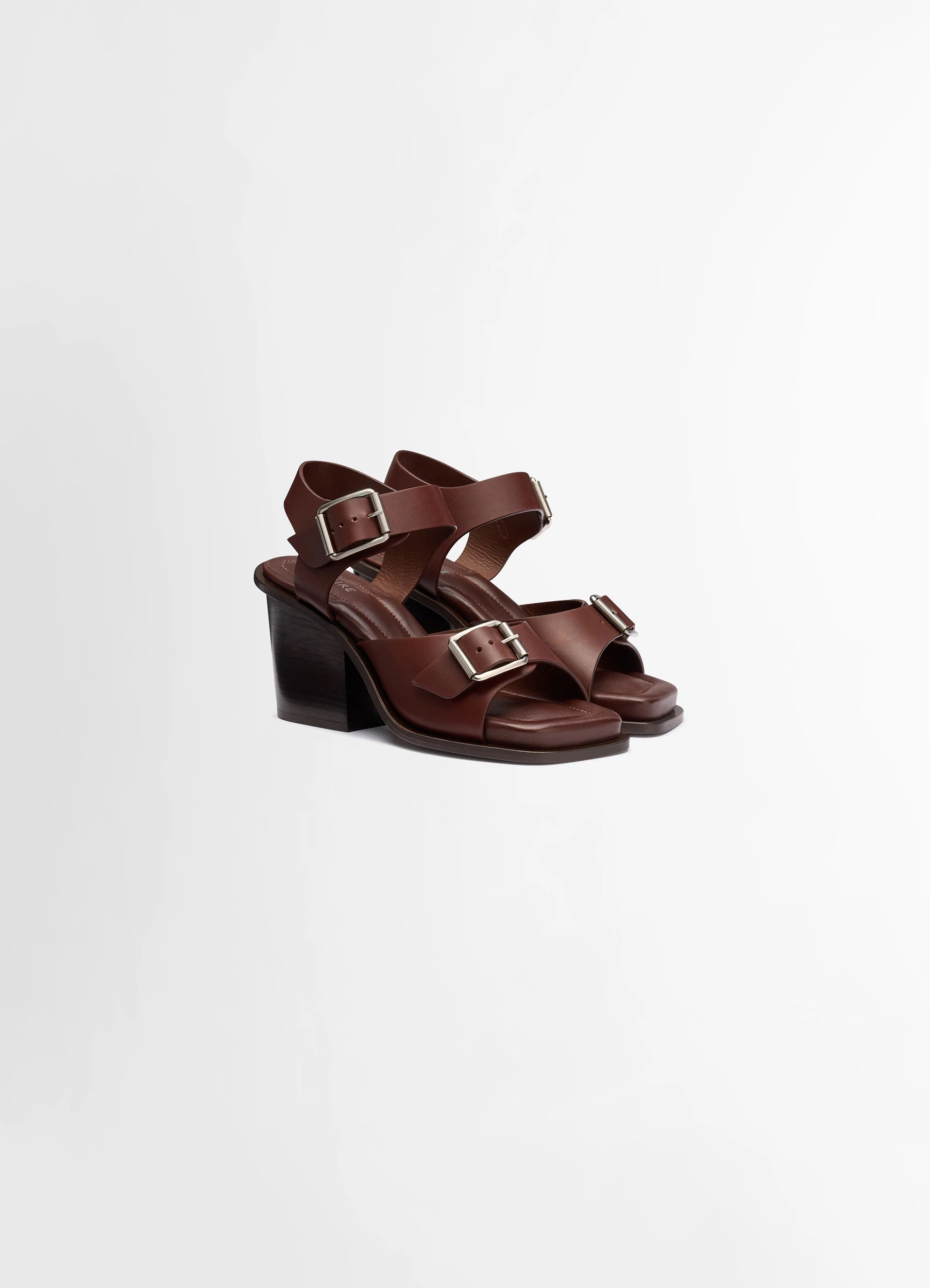 SQUARE HEELED SANDALS WITH STRAPS 80 - 3