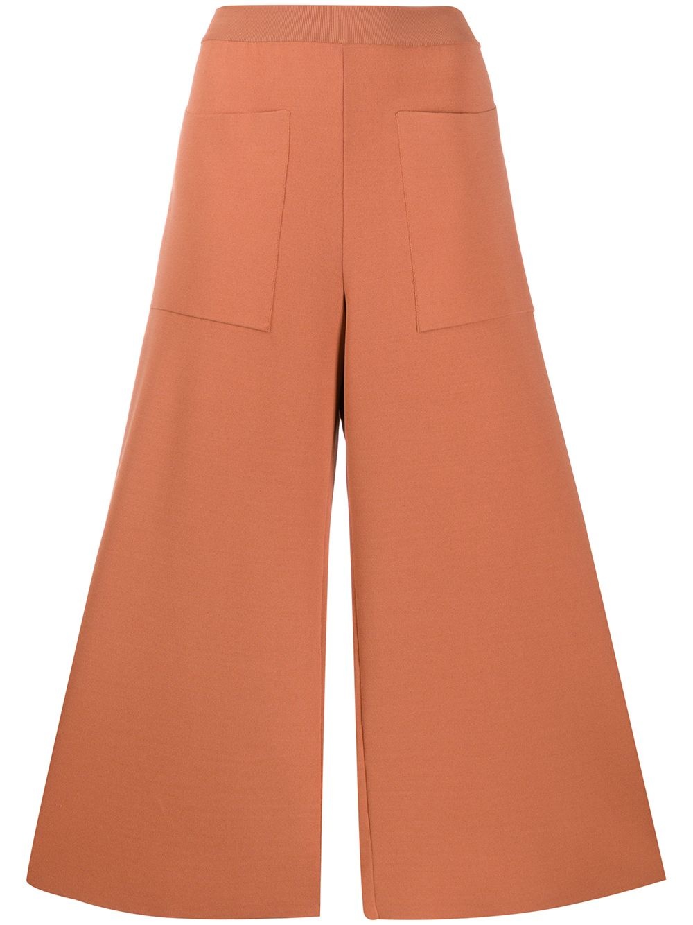 knitted cropped trousers - 1