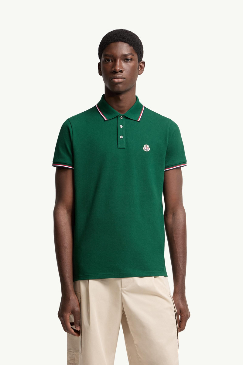Tricolor-Trimmed Cotton Piquet Polo Shirt 4