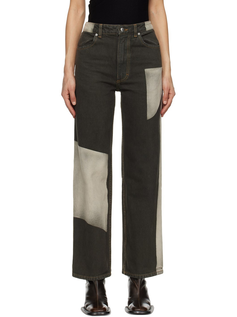 Grey Wide Leg Jeans 1