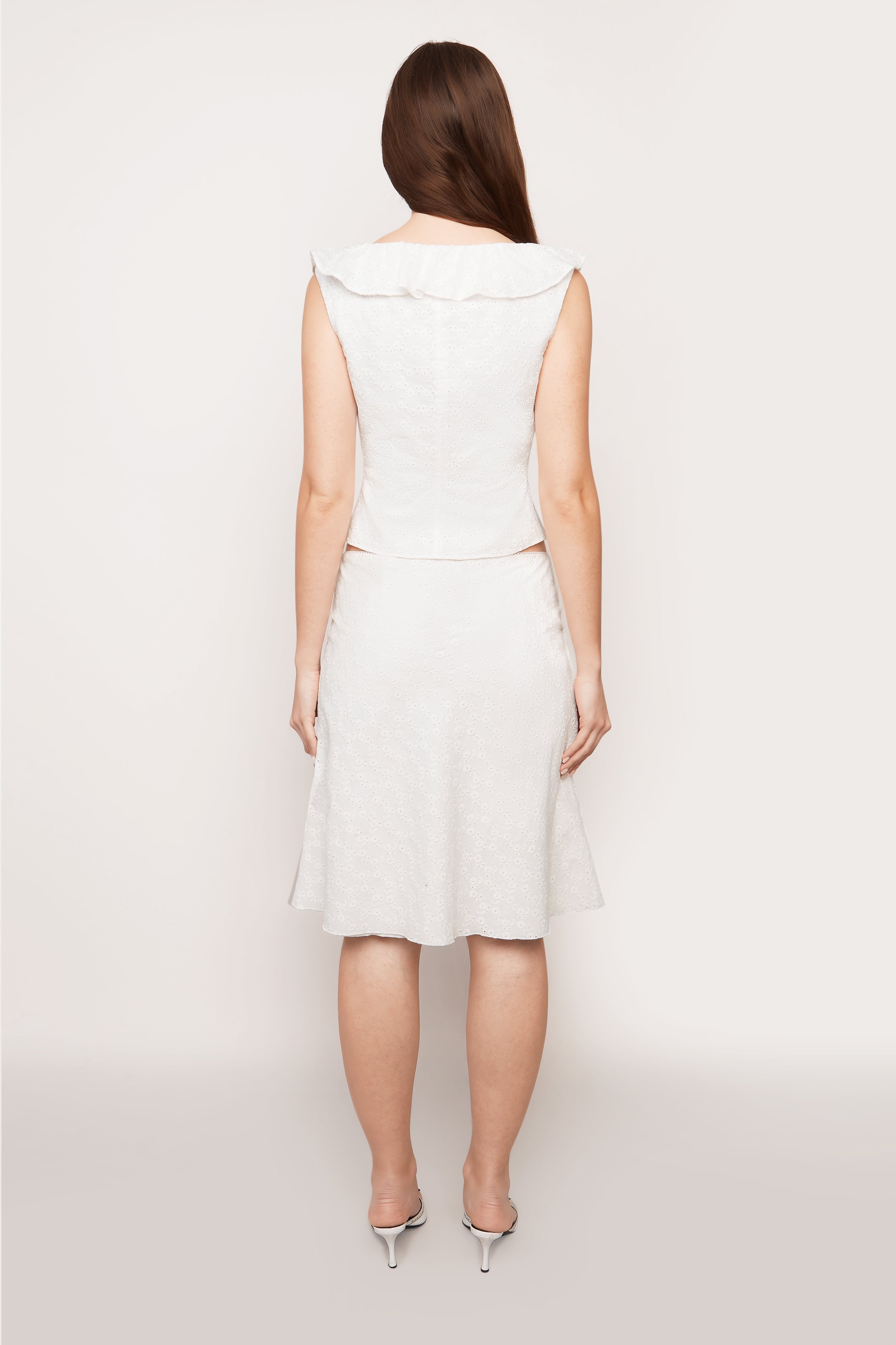 PALOMA SKIRT IN COTTON EYELET - 4