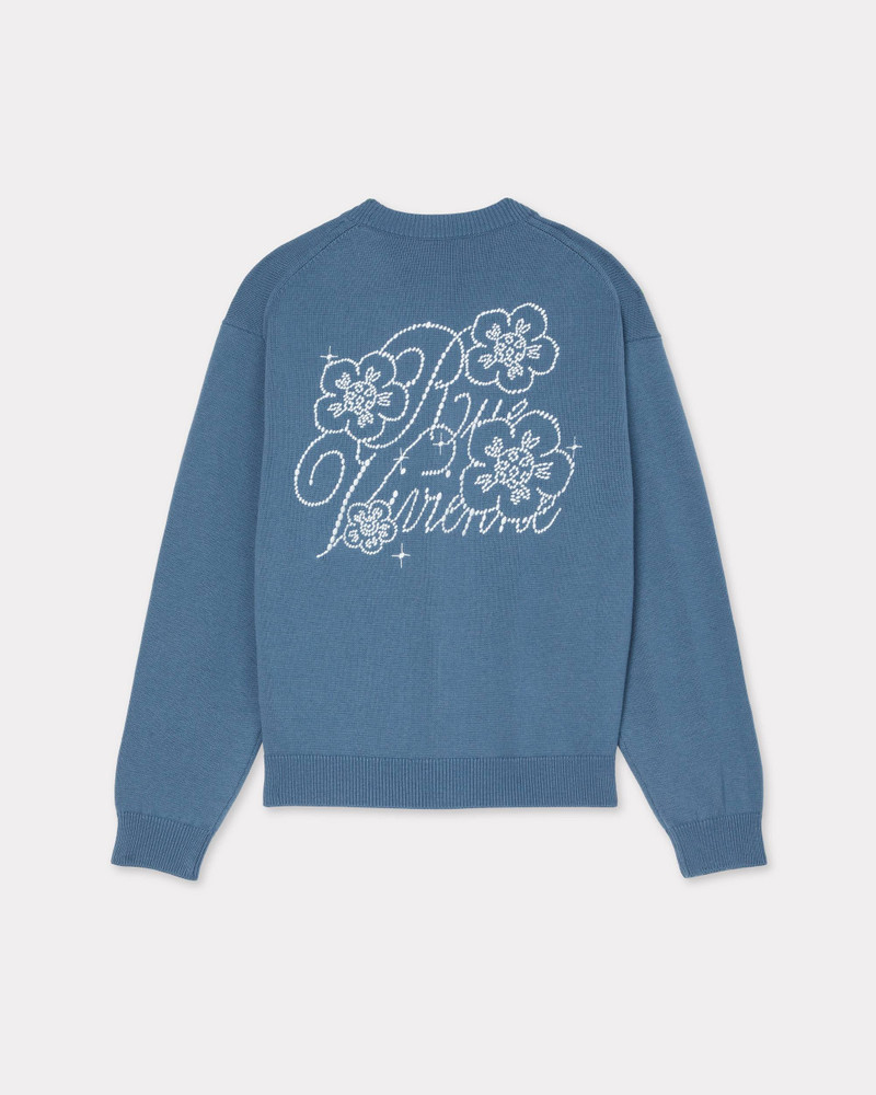 KENZO 'KENZO Constellation' genderless embroidered cardigan in wool and cotton outlook