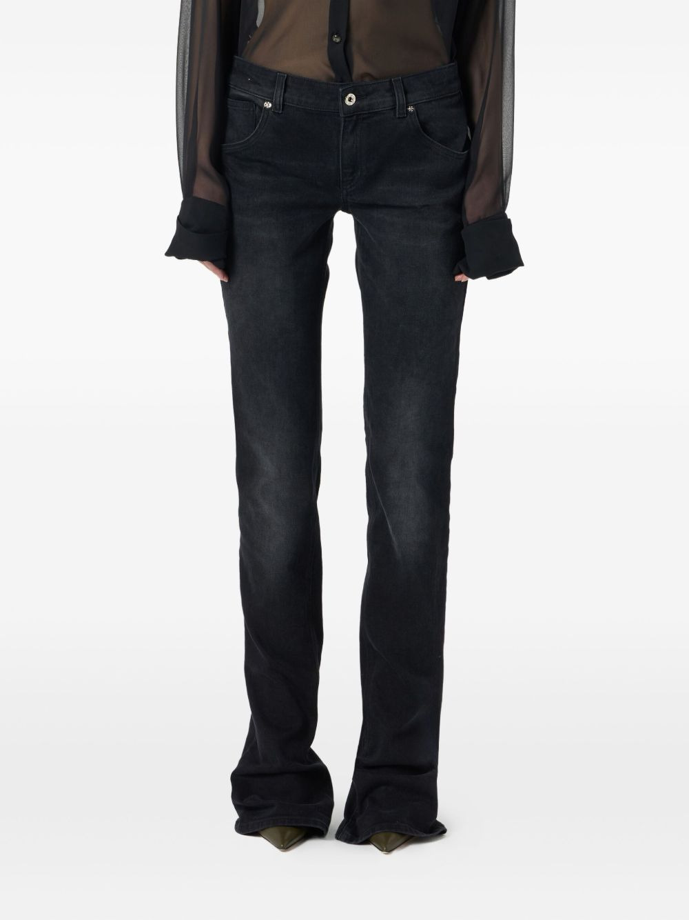 logo-patch jeans - 3