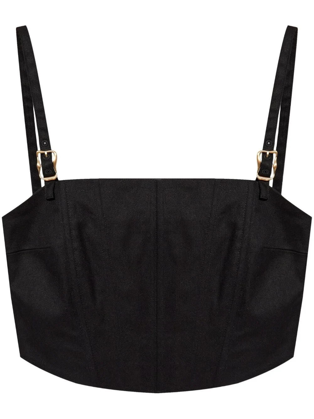 square-neck crop top - 1