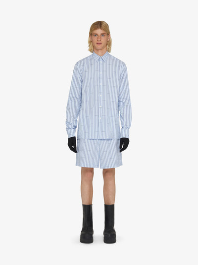 Givenchy GIVENCHY BERMUDA SHORTS IN POPLIN WITH STRIPES outlook