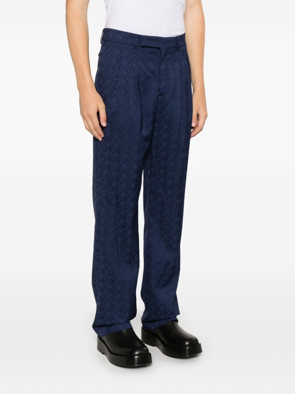 Moon Diamond-jacquard trousers - 3