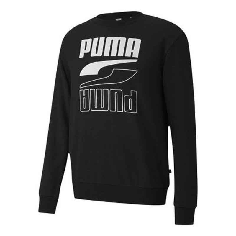 PUMA Rebel 긴 소매 스웨터 '블랙 화이트'585272-01 - 1