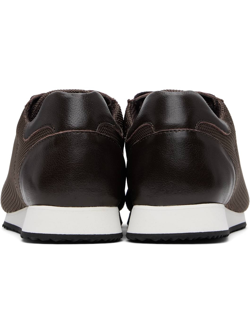 Brown Blunt Runner Sneakers - 2