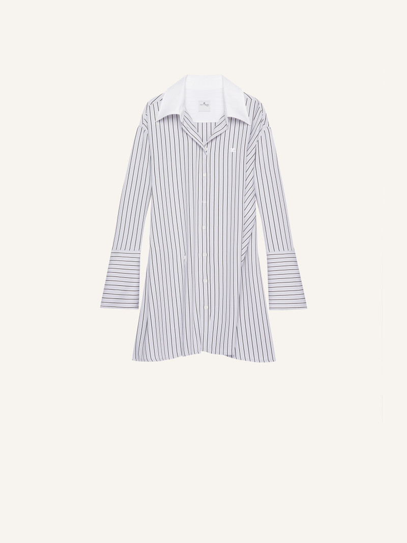 TWIST STRIPED SHIRTING DRESS 1