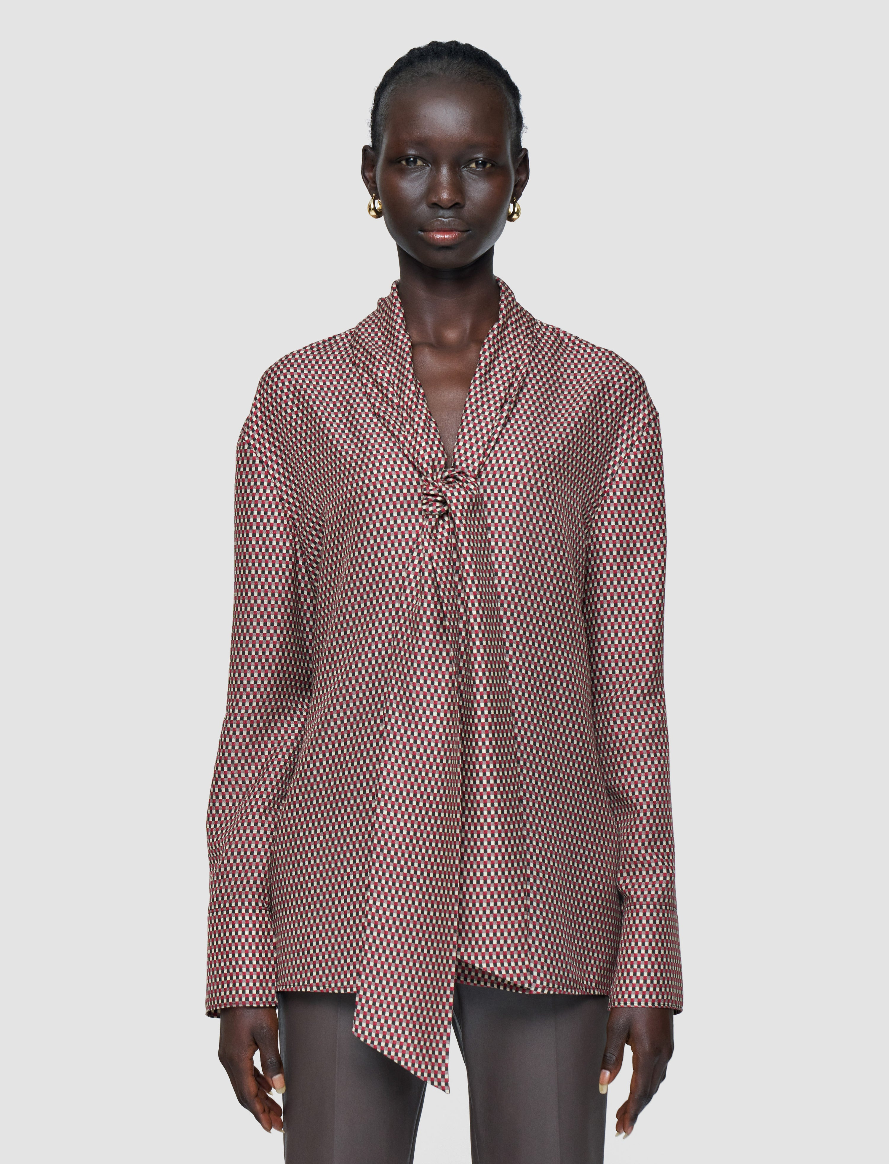 Adele Printed Silk Blend Blouse - 3
