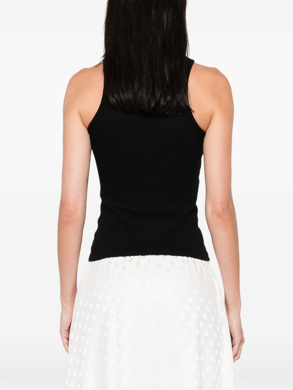 90s orb-embellished ribbed tank top - 4
