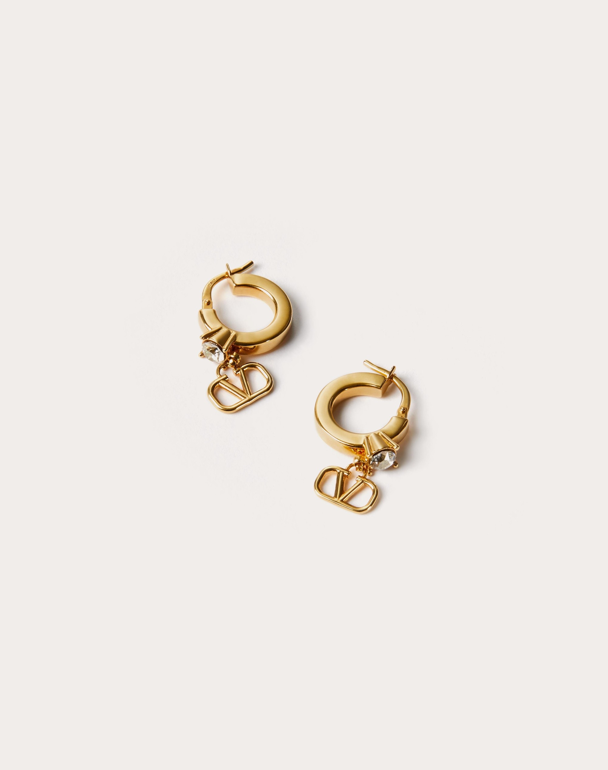 MINI VLOGO SIGNATURE METAL EARRINGS WITH SWAROVSKI® CRYSTALS 1