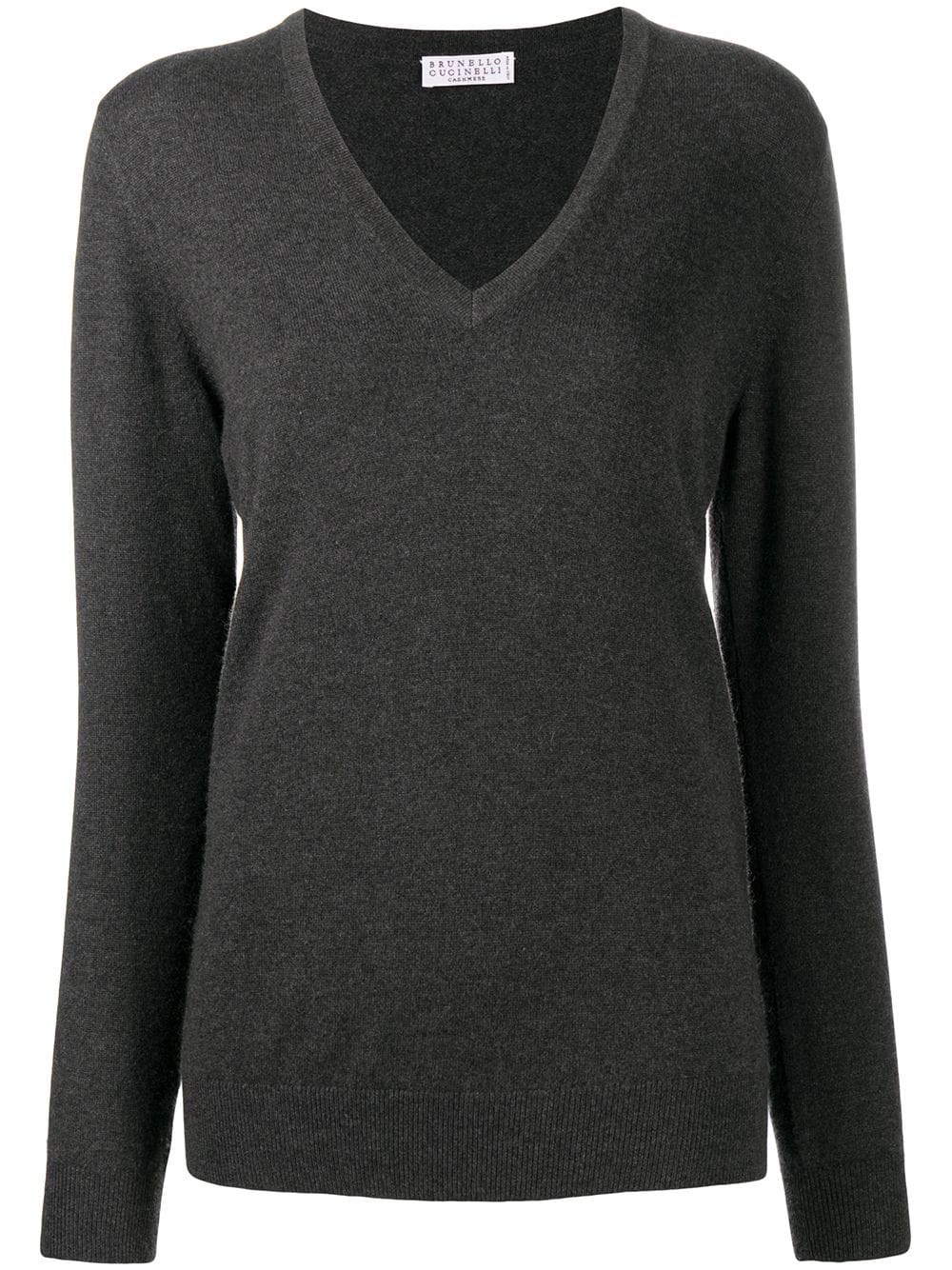 v-neck cashmere jumper - 1