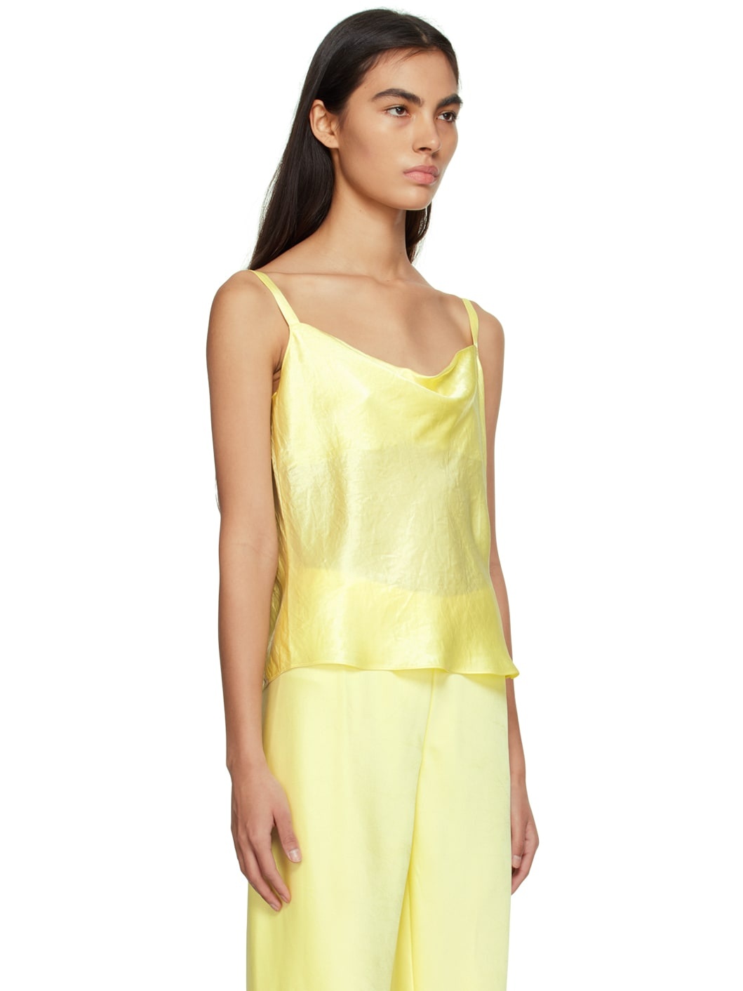 Yellow Cowl Neck Camisole - 2