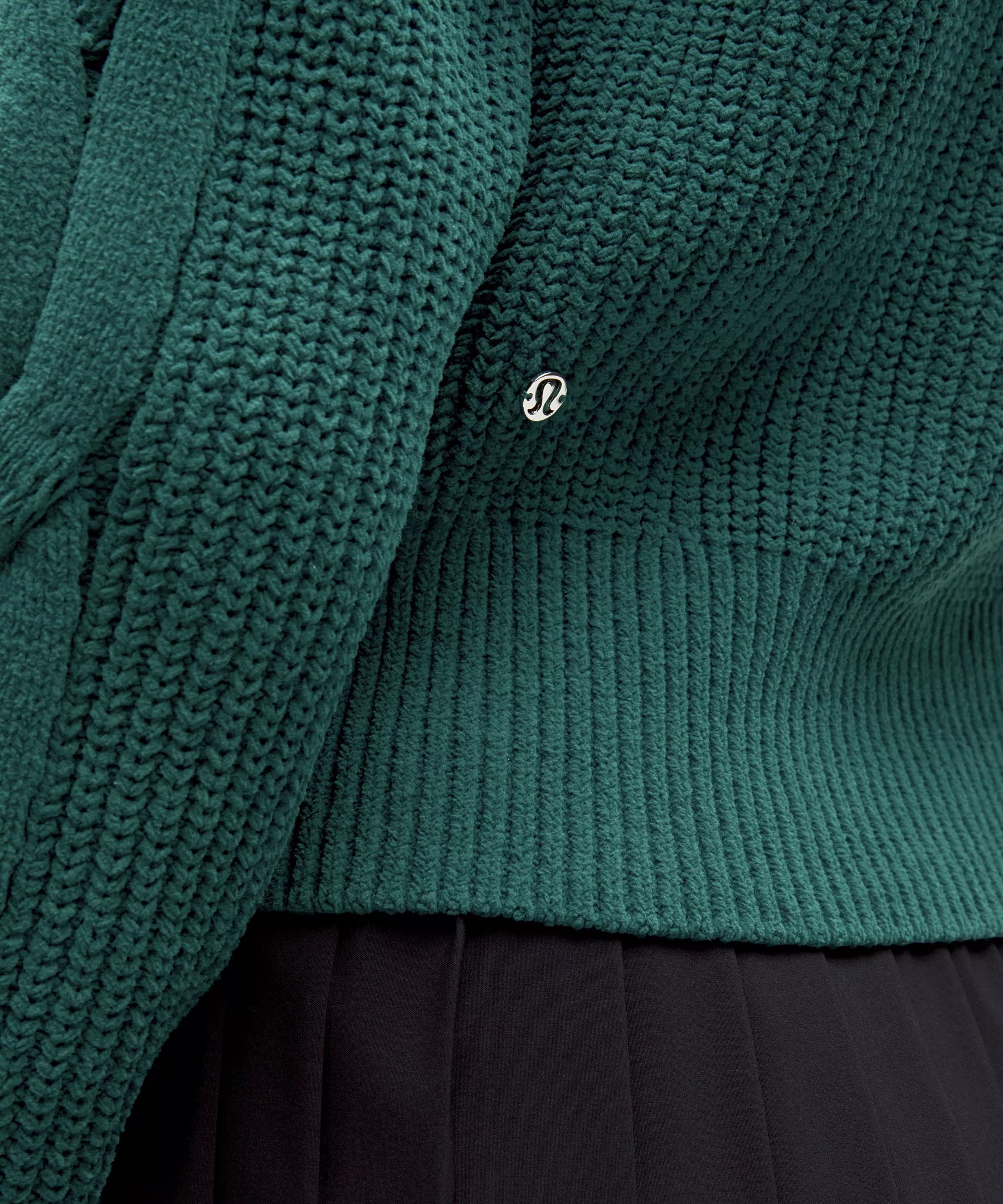 Cable-Knit Oversized Half Zip - 5
