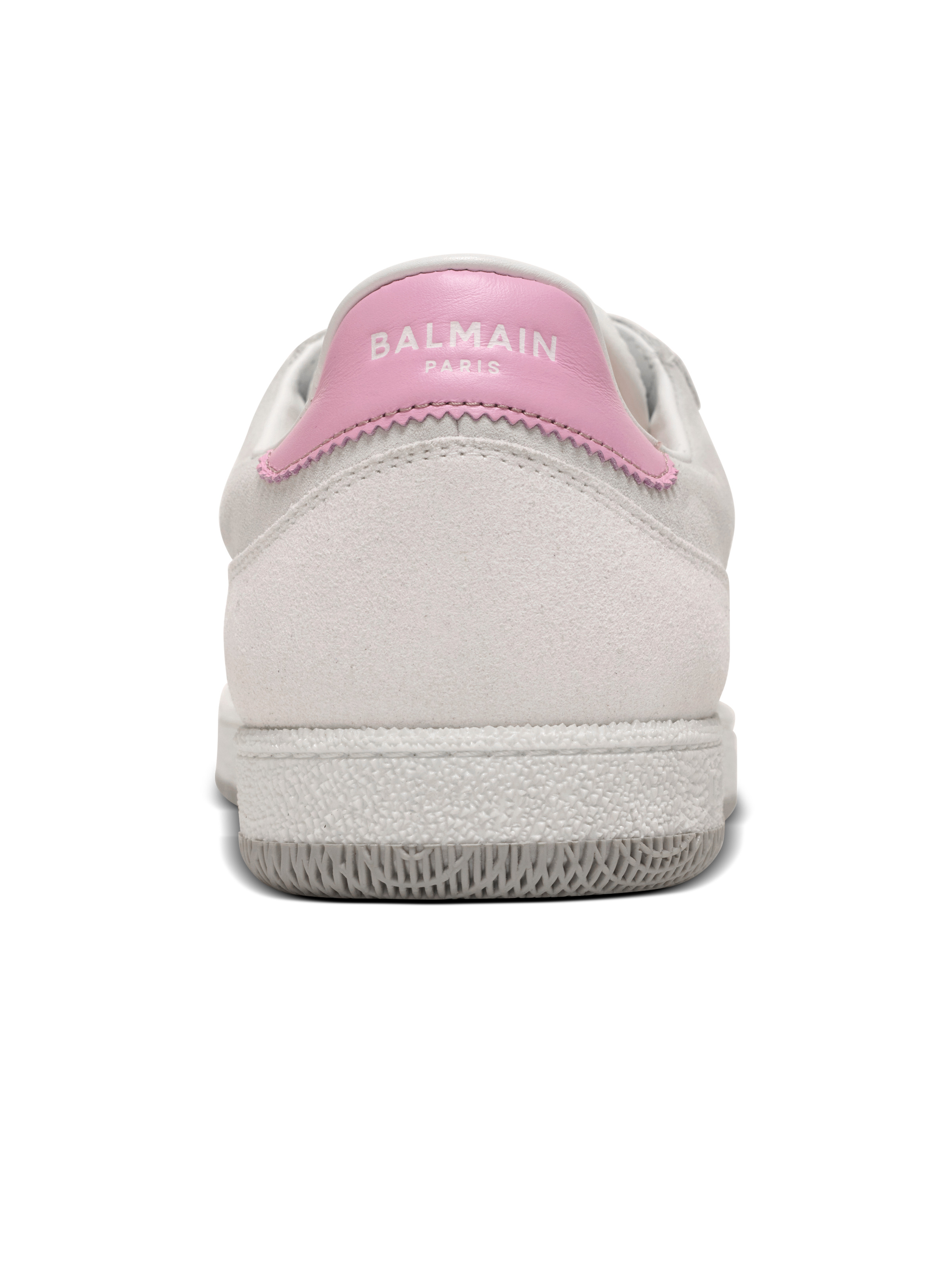 Balmain Swan trainers in calfskin and suede - 9