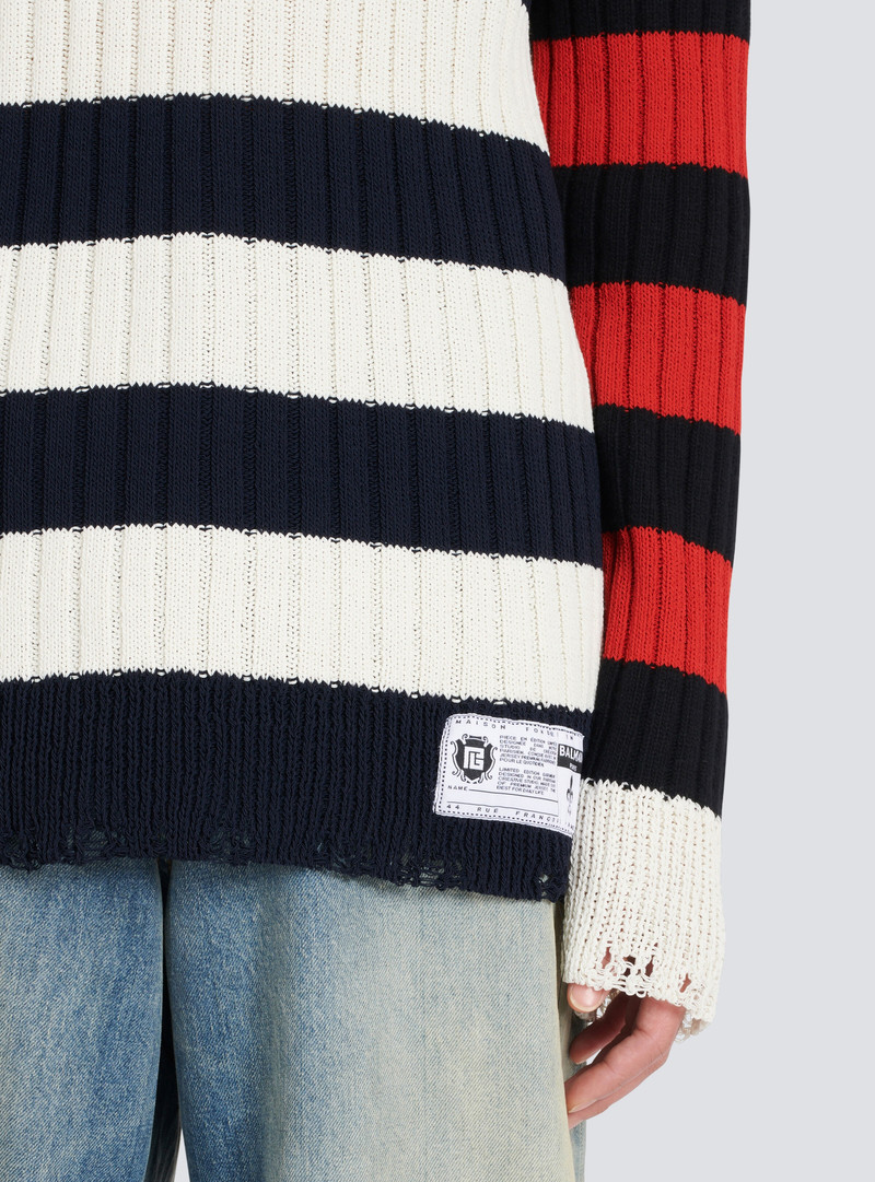 Destroyed nautical sweater 8