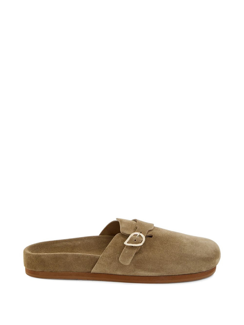Vasilista buckle strap mules 1