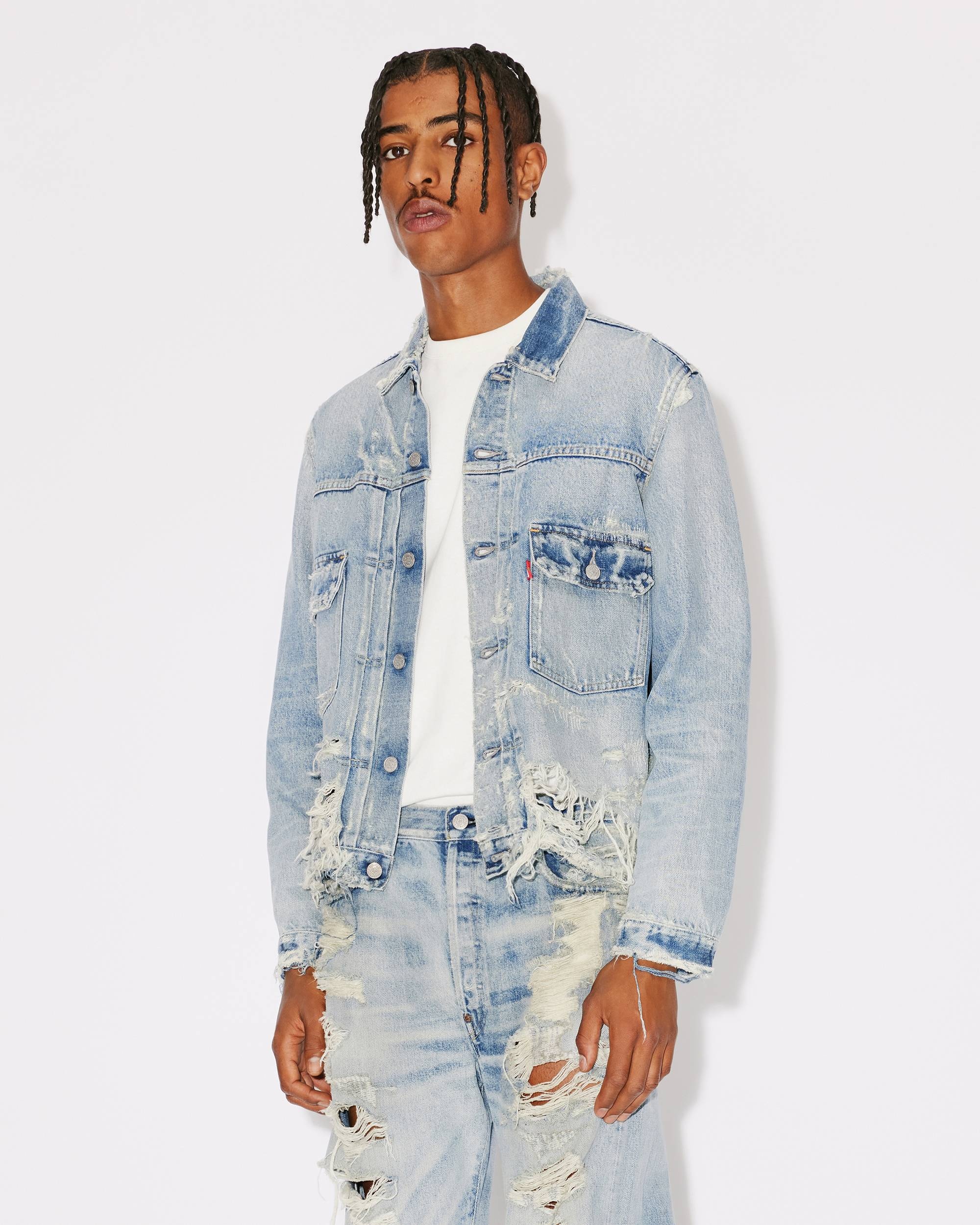 KENZO x LEVI'S® Type II distressed genderless denim trucker jacket - 11