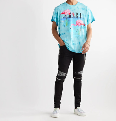 AMIRI Logo-Print Tie-Dyed Cotton-Jersey T-Shirt outlook