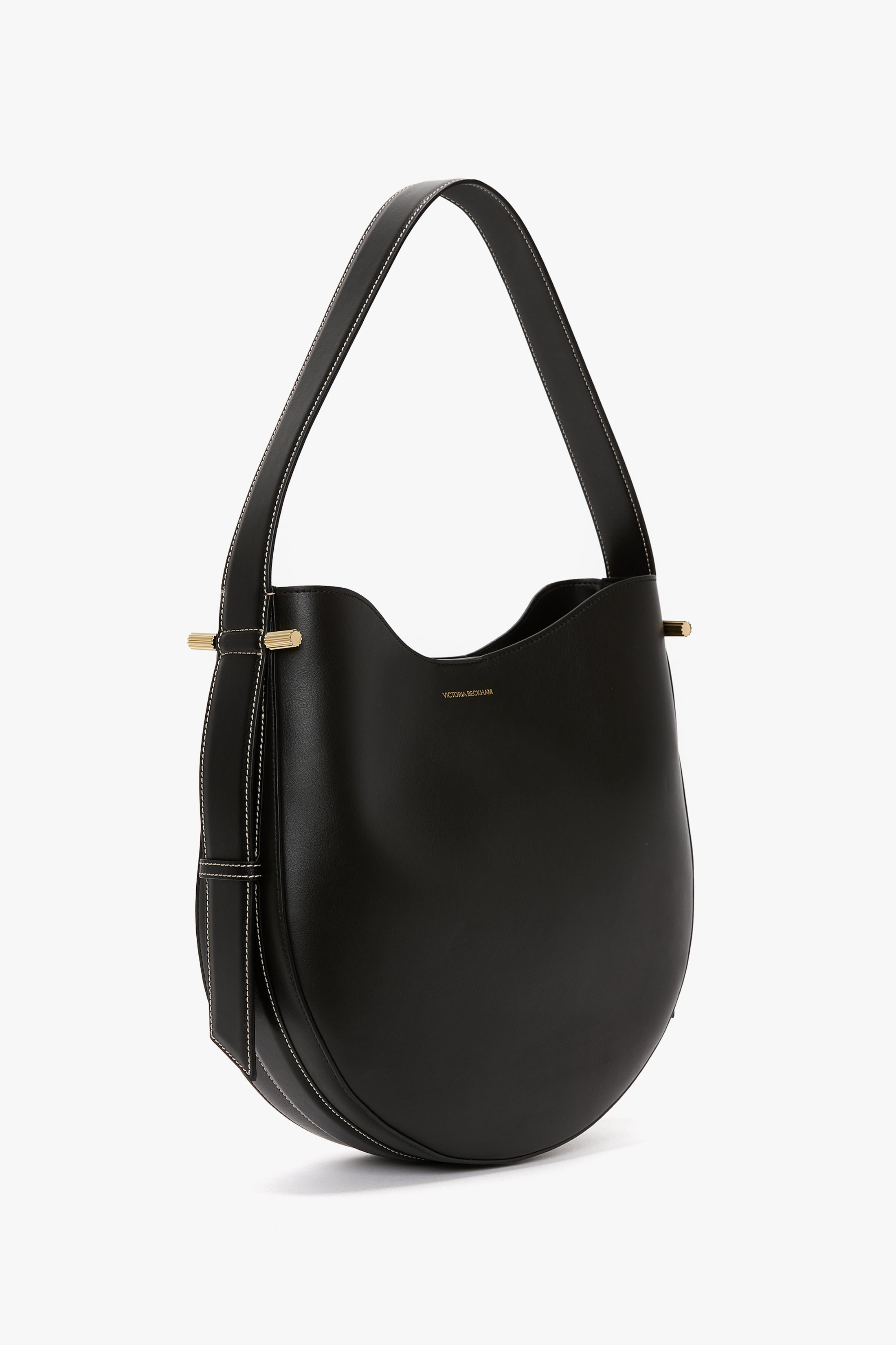 Dia Medium Hobo Bag In Black Leather - 3