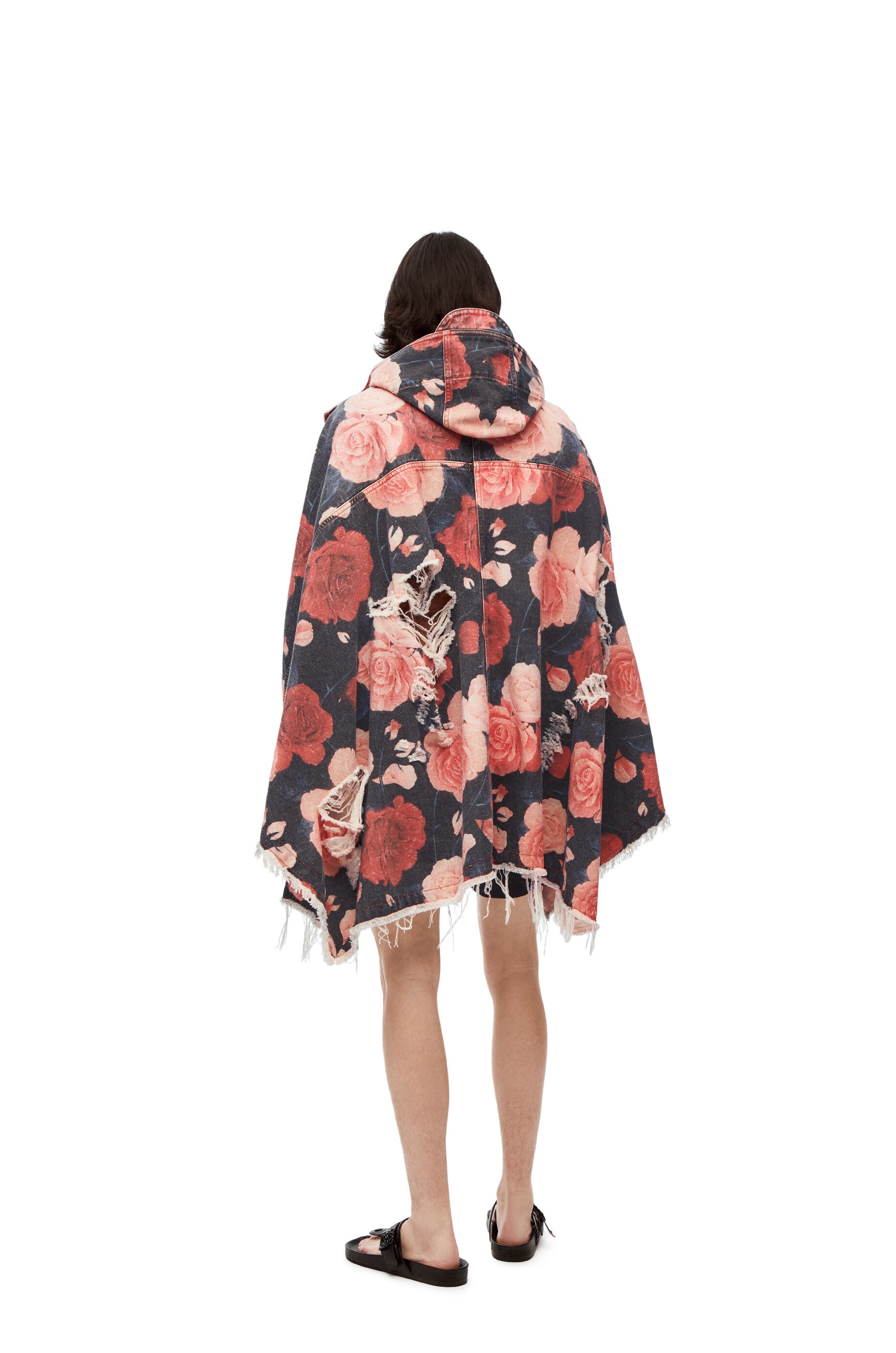 Roses cape in denim - 3