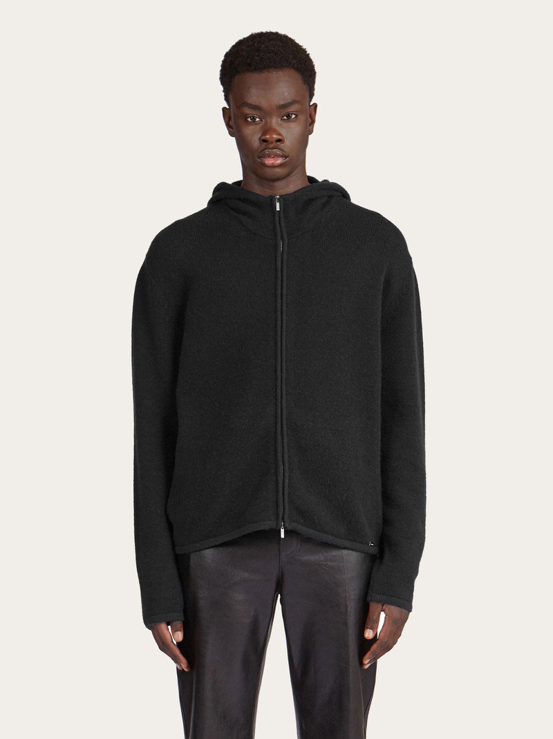 FERRAGAMO Knitted zip blouson outlook