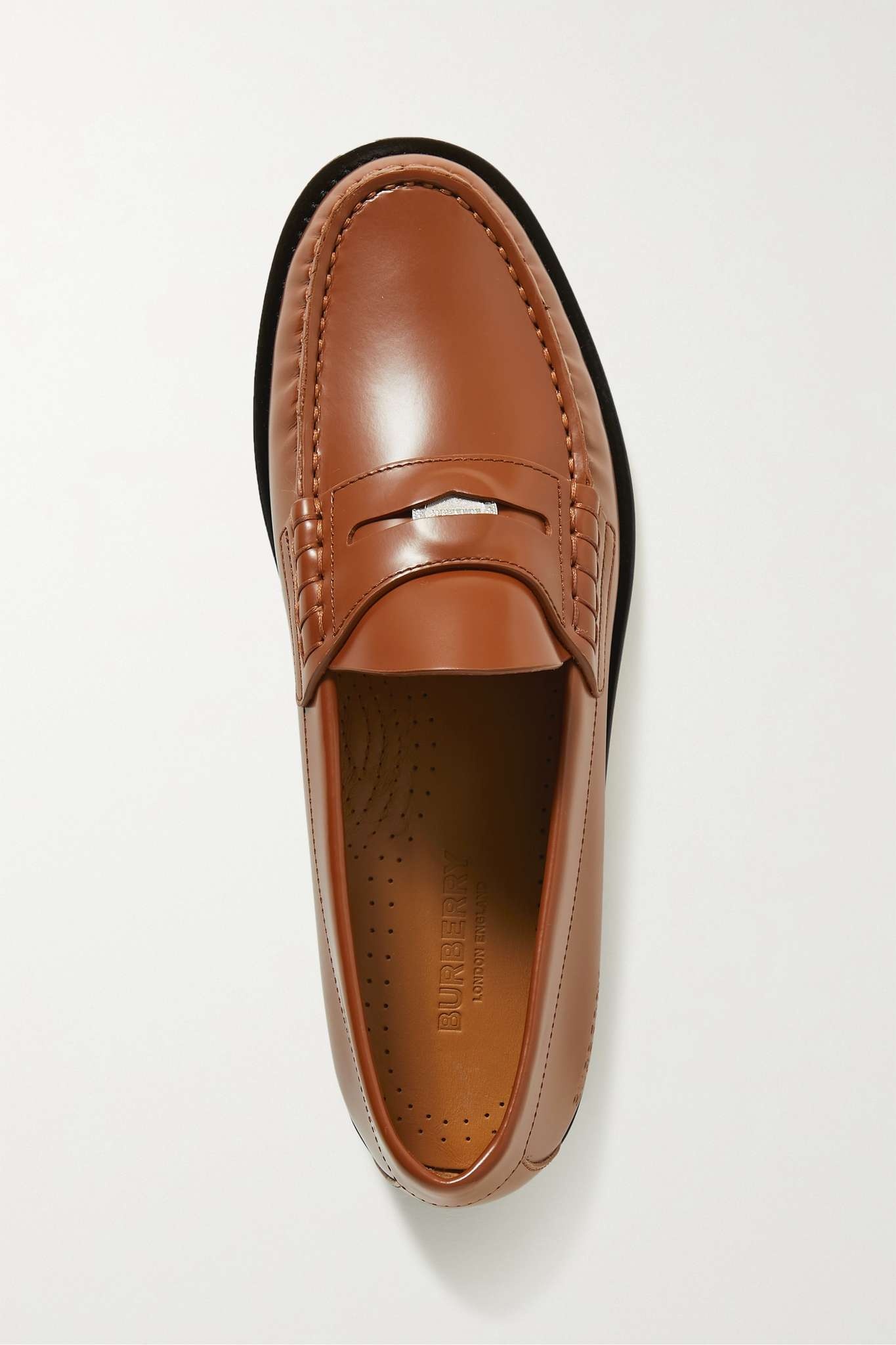 Burberry Rupert leather penny loafers REVERSIBLE