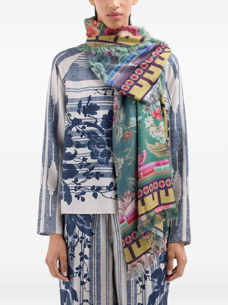 Aloeuw floral-print silk scarf 3