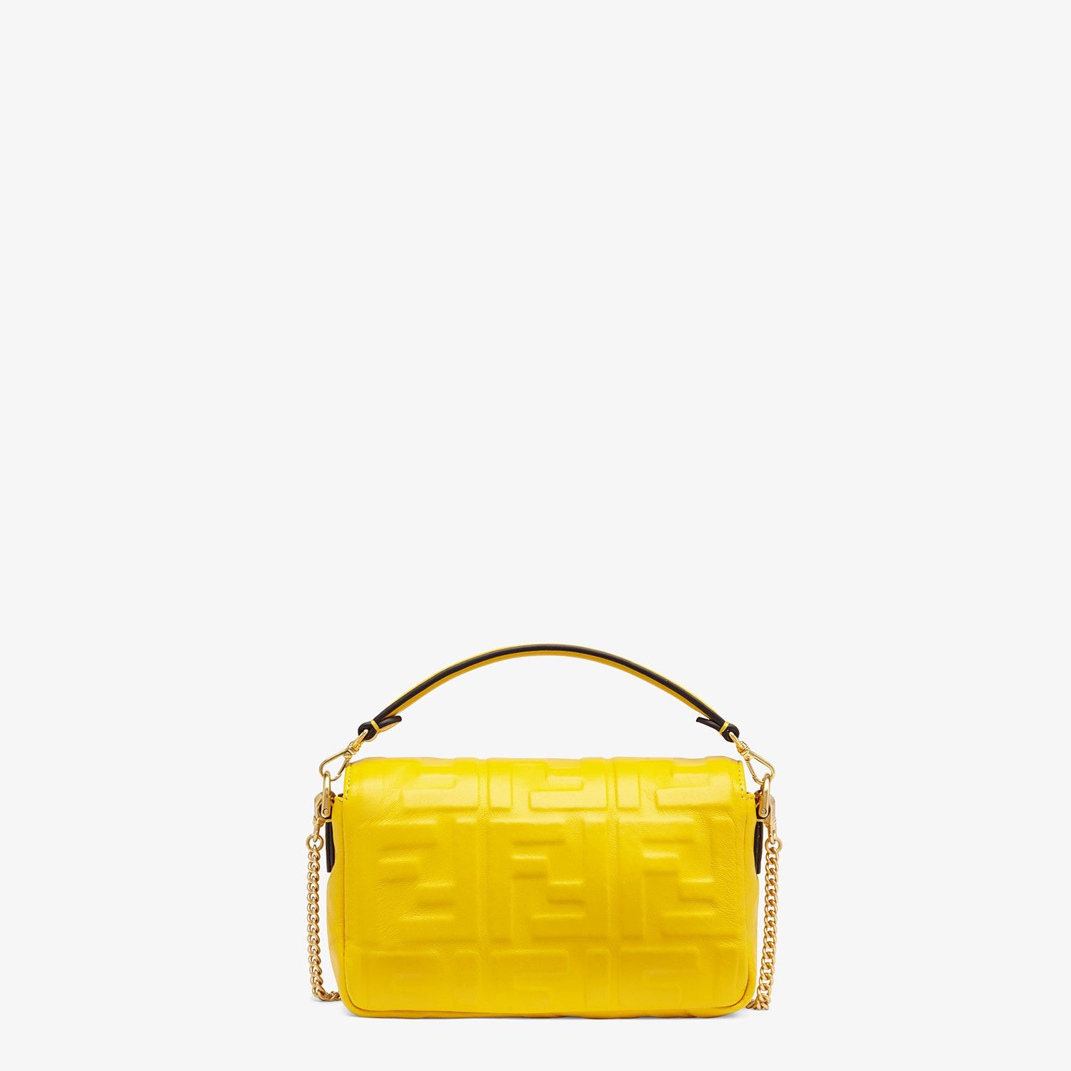 Yellow leather mini-bag - 4