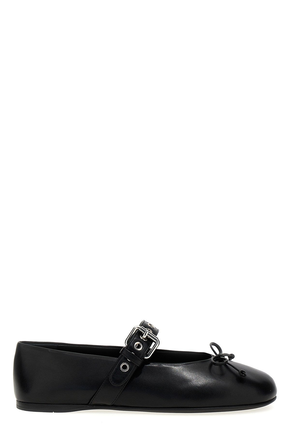 バレエシューズ Miu miu Buckle and bow ballet flats Miu Miu Leather ballerinas with bow and buckle | The Fashion