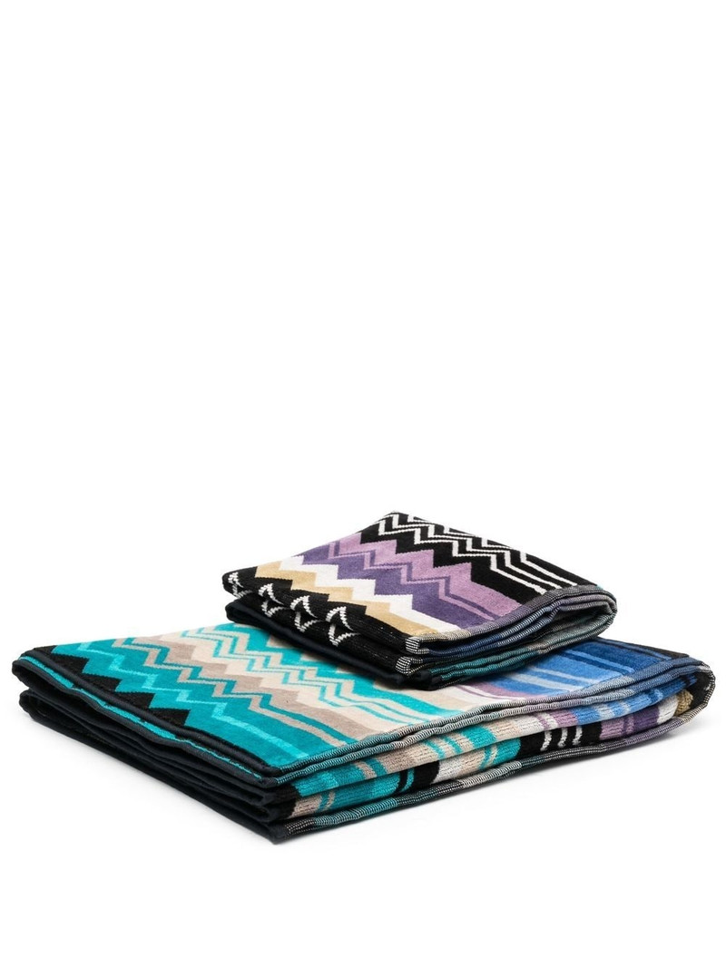 Missoni zig-zag print towel set outlook