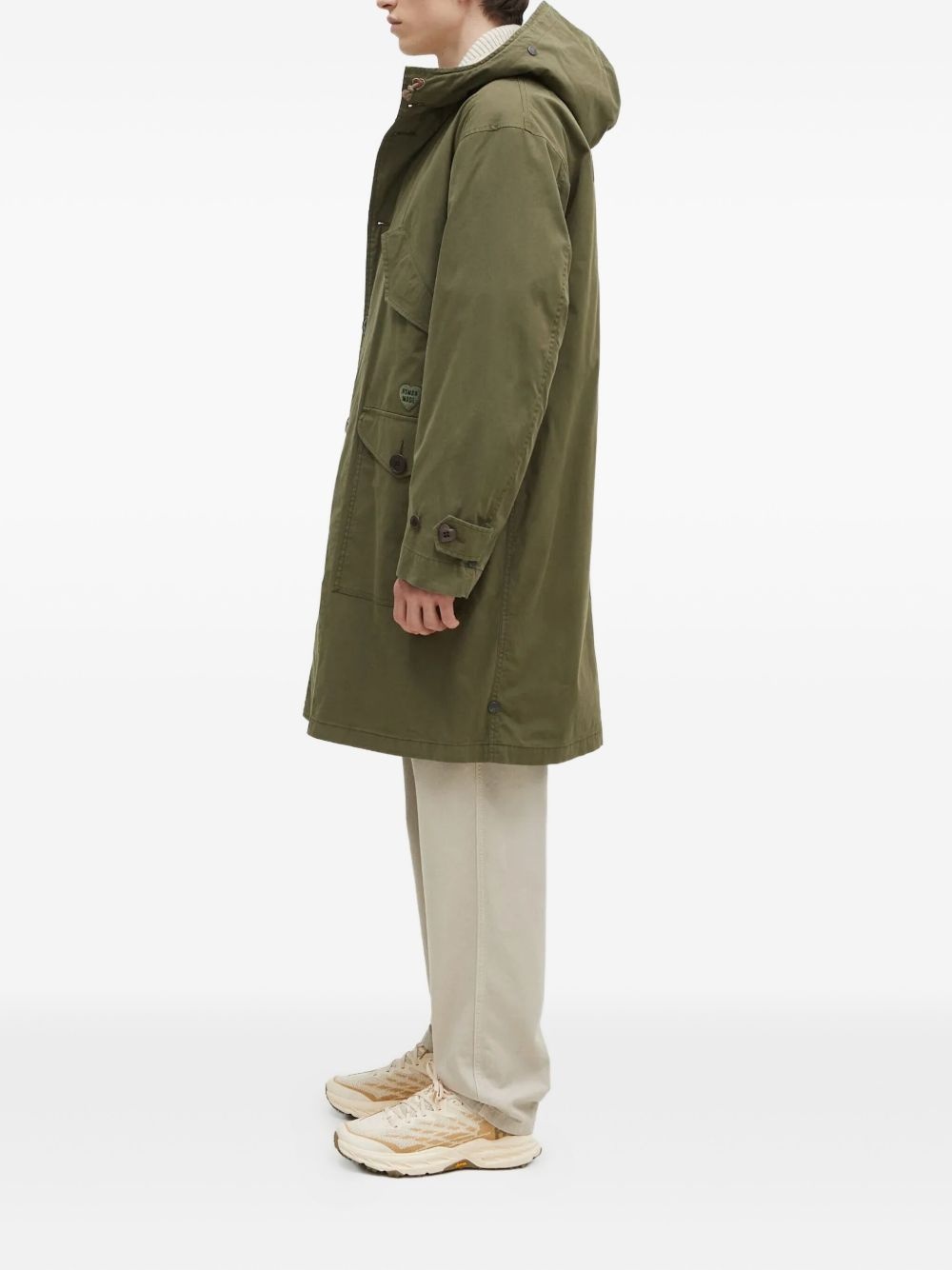 hooded fleece-lined parka - 2