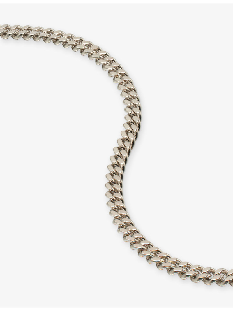 Curb Chain M Rhodium-Plated 925 Sterling-Silver Necklace 3