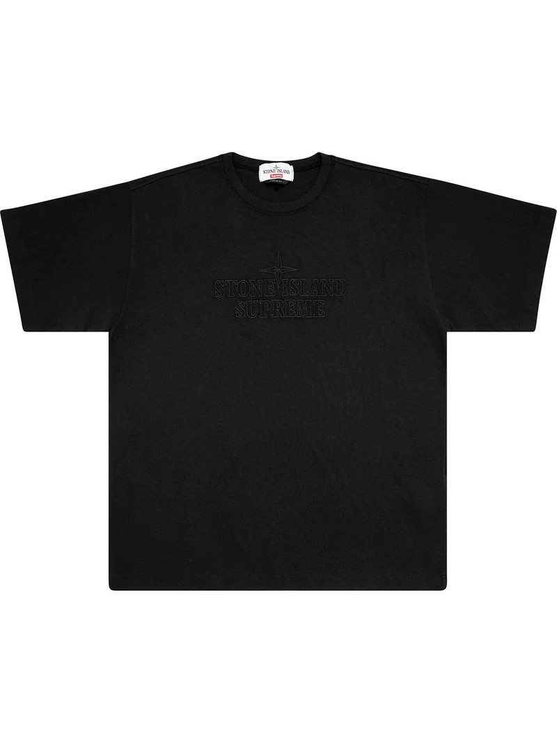 x Stone Island embroidered logo T-shirt 1