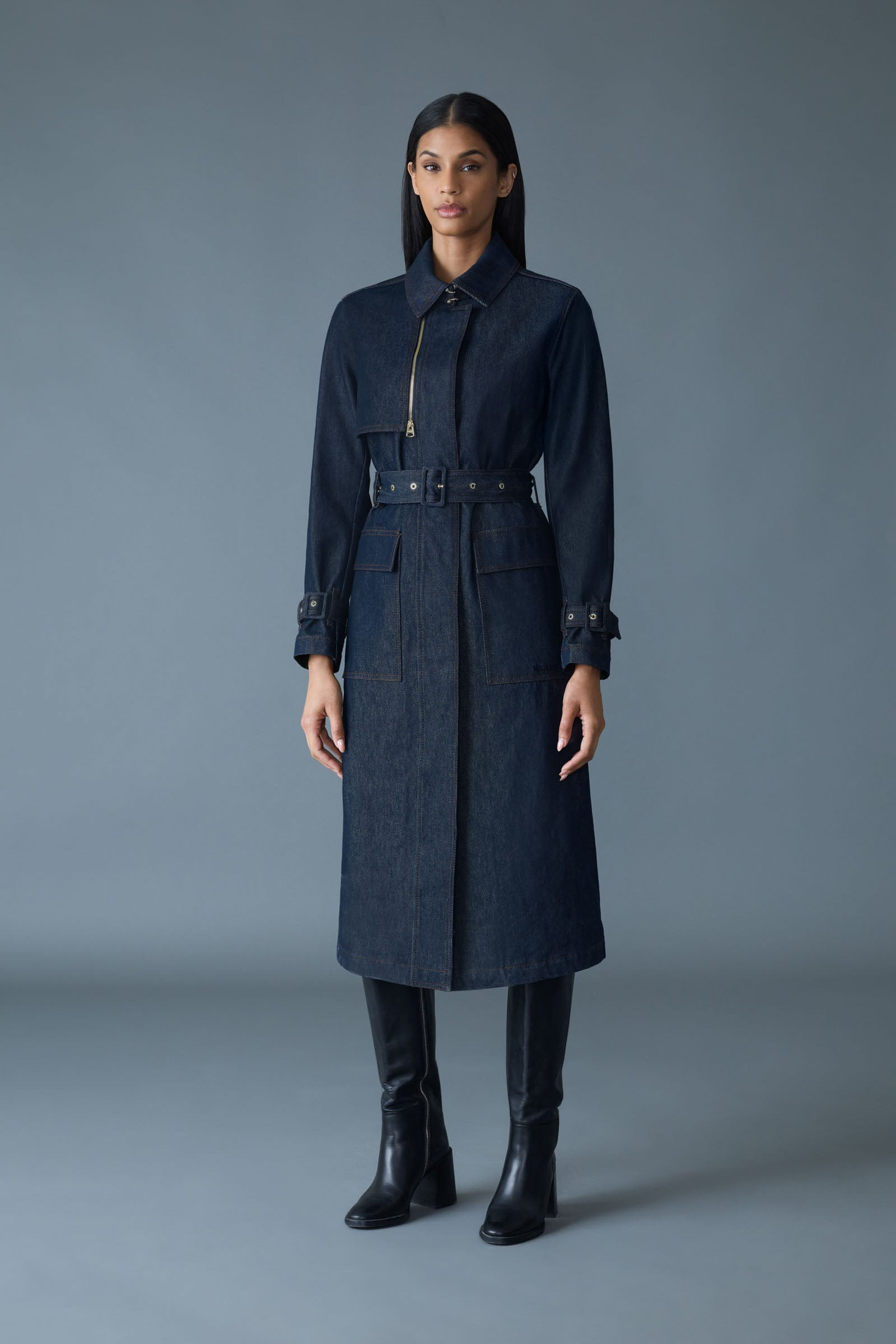 INDIA-DNM Organic Cotton Trench Coat - 3