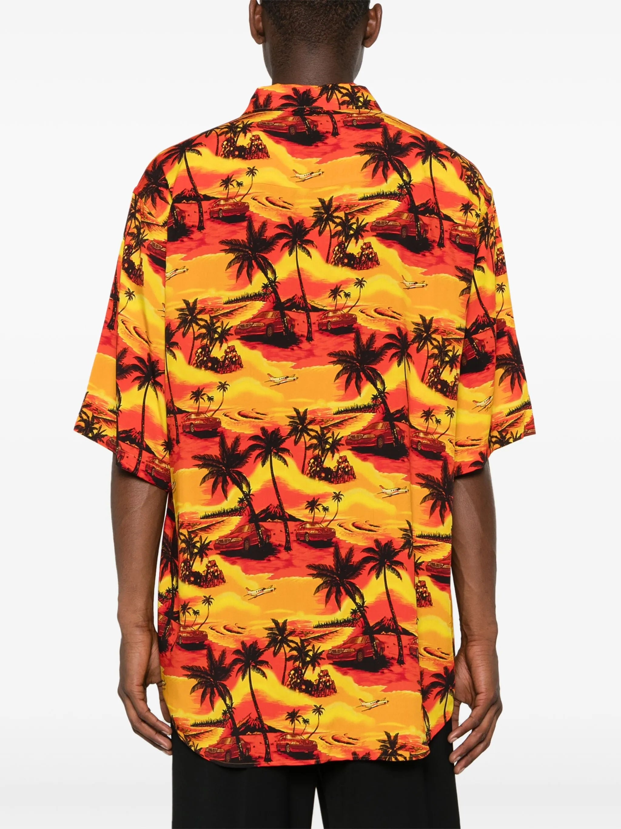 Floral-print Short-sleeve Shirt - 4