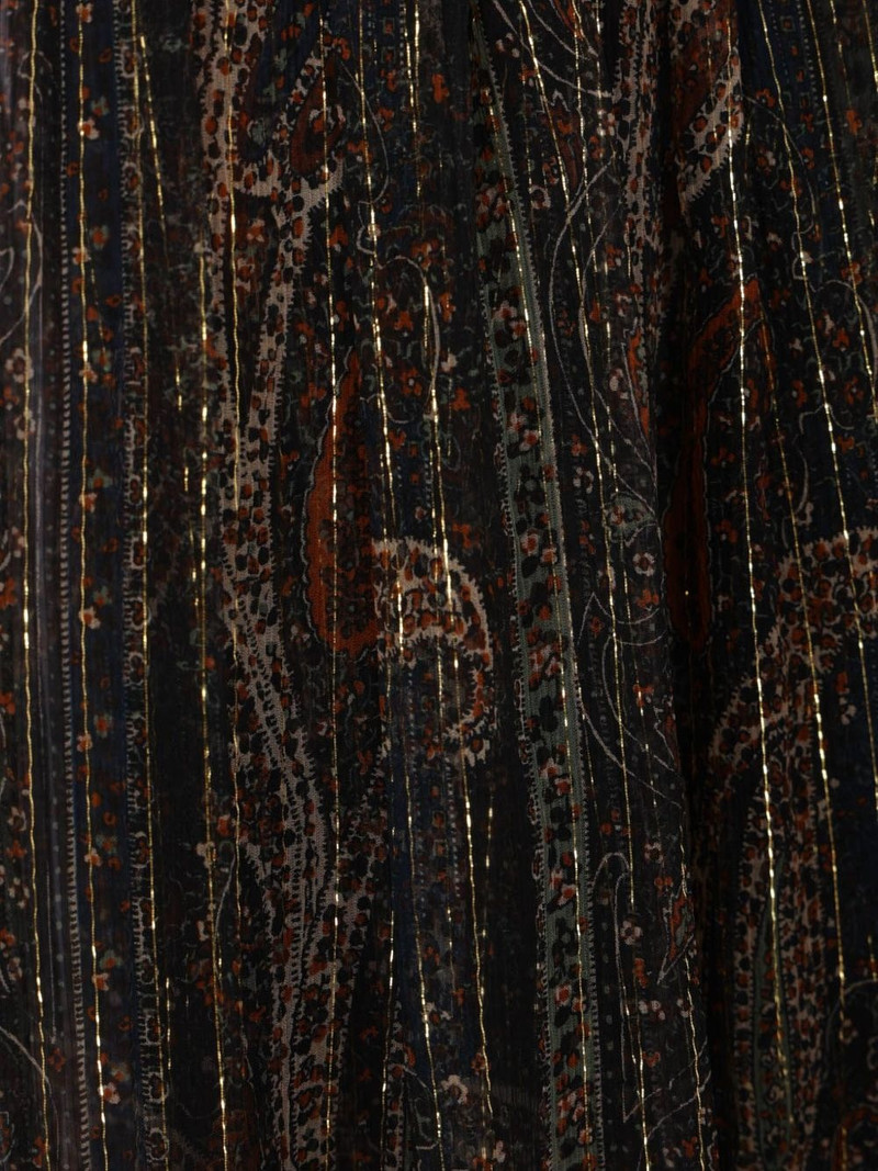 paisley 금속 섬유 tiered 스커트 4