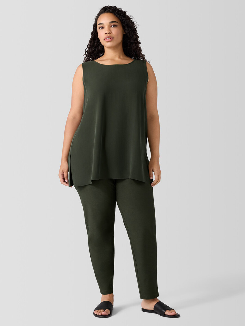 Washable Stretch Crepe Slim Pant 6