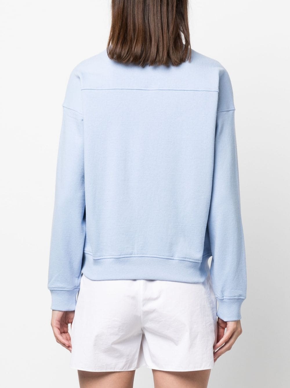 slogan-print cotton sweatshirt - 4