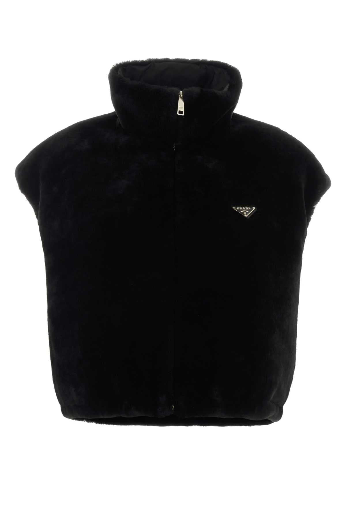 Prada Pelle Coat — Black - 1