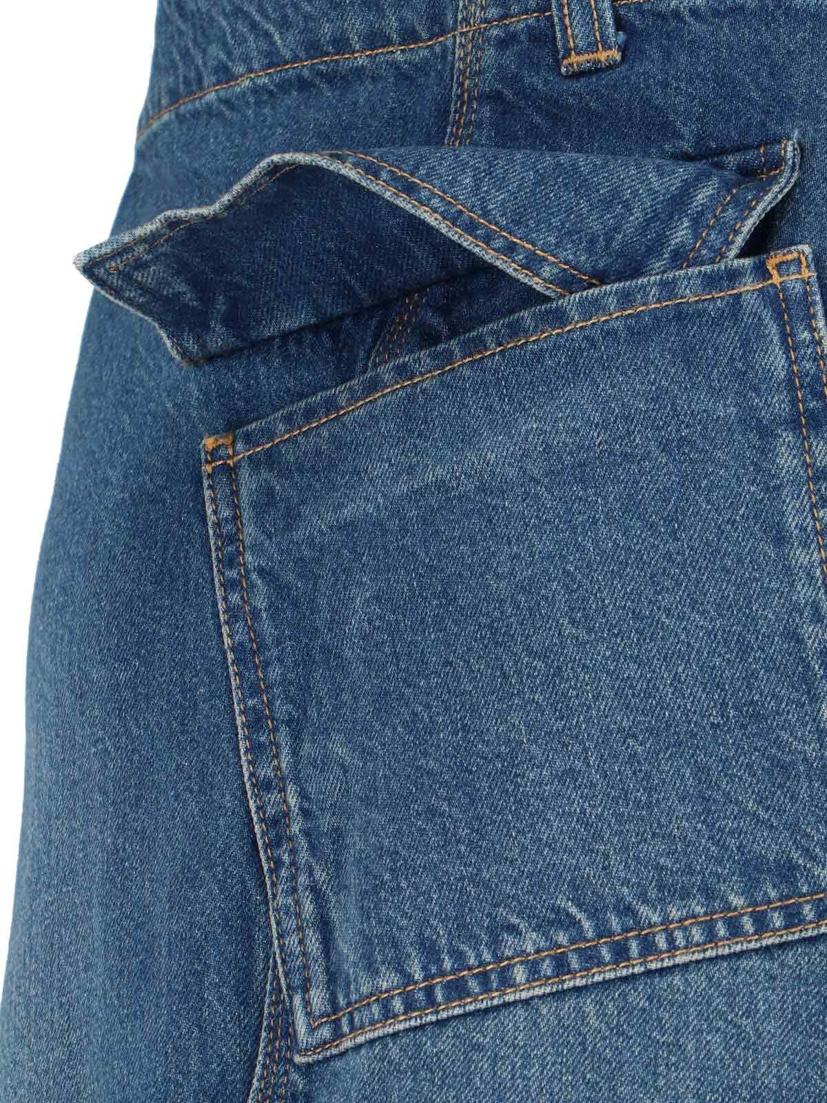 DENIM MIDI SKIRT - 4