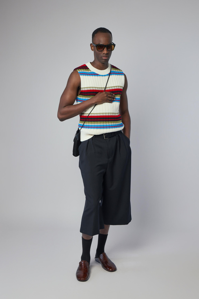 Dries Van Noten Striped Sleeveless Sweater outlook