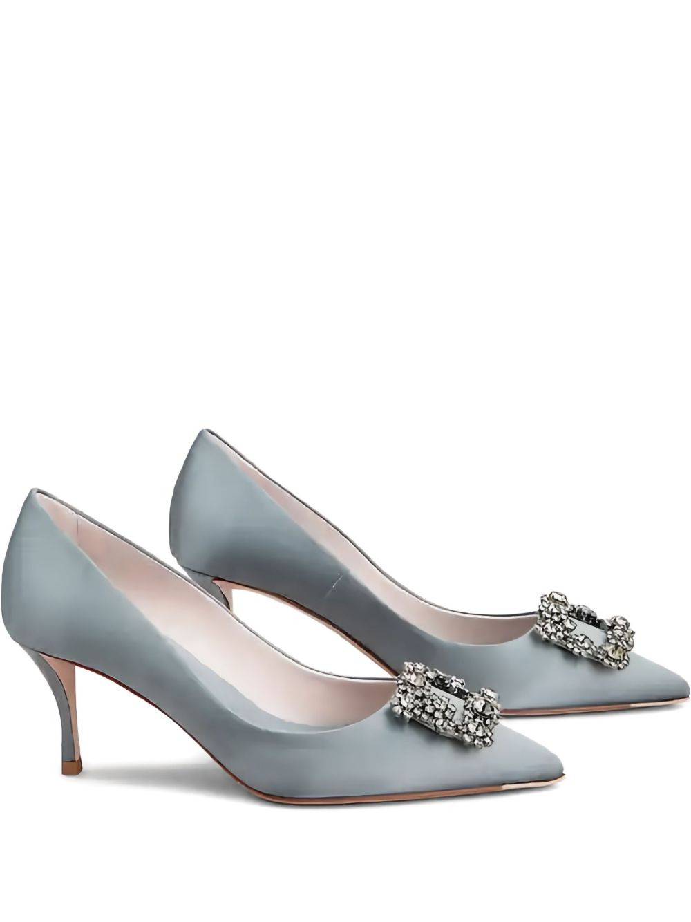 65mm crystal-embellishment pumps - 1
