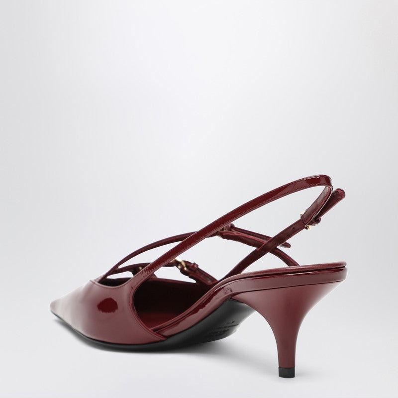 Miu Miu Slingback Deep Purple In Patent Leather With Buckles Women - 2