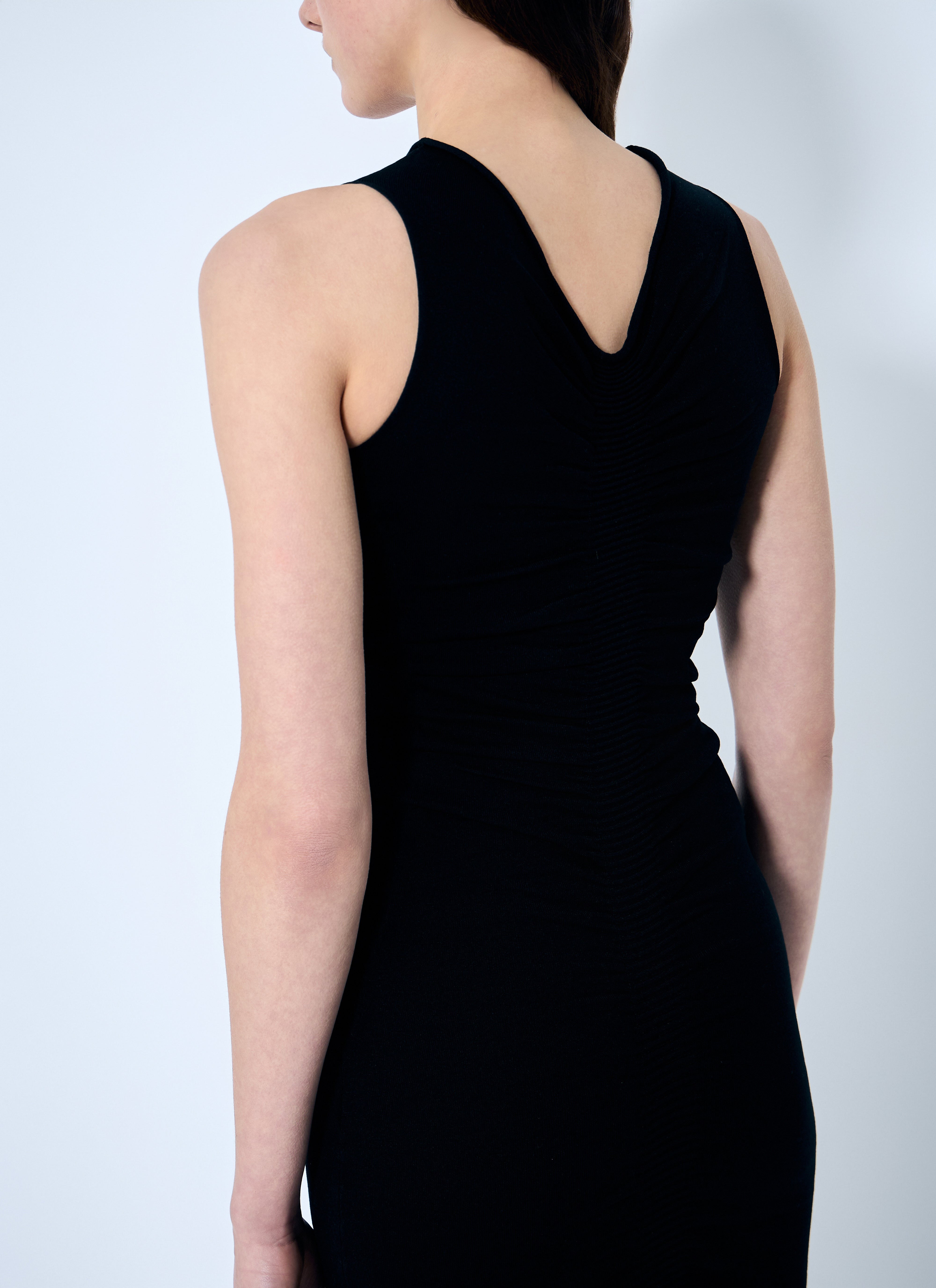Alexander Wang Women Ruched Wide V Neck Maxi Dress - 6