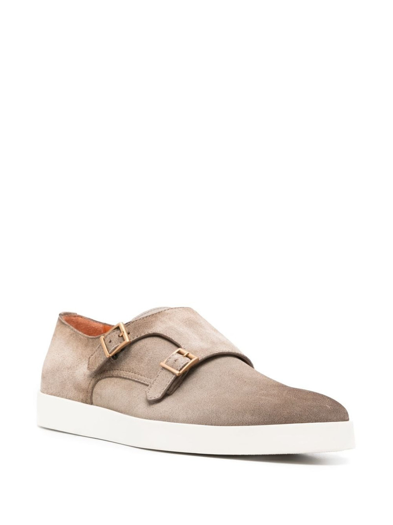 Santoni rubber-sole monk shoes outlook