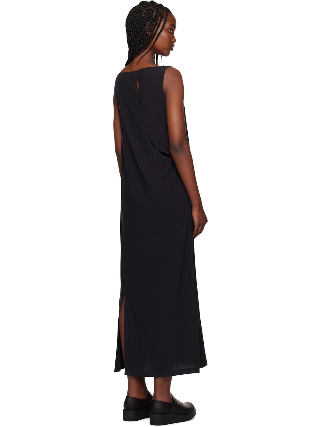 Black Slit Maxi Dress - 3