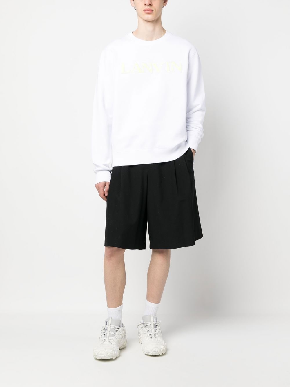 logo-embroidered cotton sweatshirt - 2